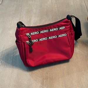 NWT Aeropostale dark red athletic or athleisure purse bag